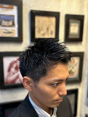 ツーブロックショート