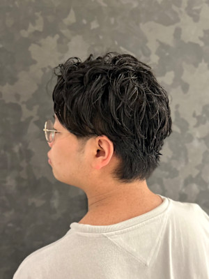 ツーブロックショート