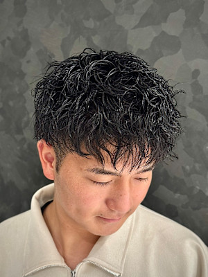 スパイラルパーマ マッシュ