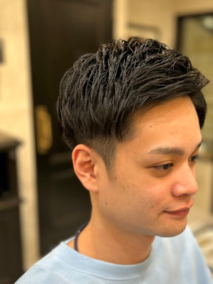 ツーブロックショート