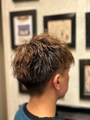 メンズアップバング