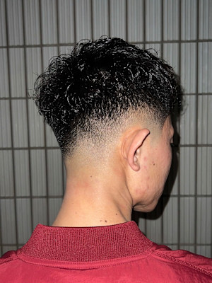 クロップスタイル×パーマ