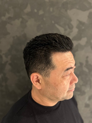 オールバックショート