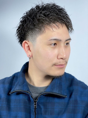 スパイキーショート×フェード