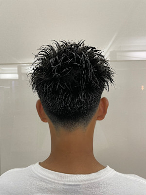 スパイキーショート×フェードカット