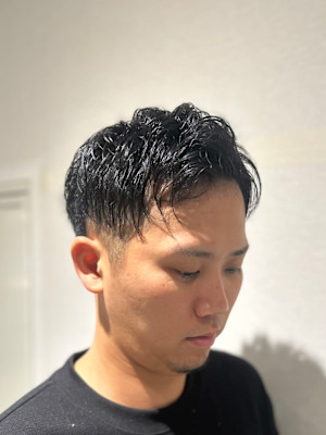 ツーブロックショート