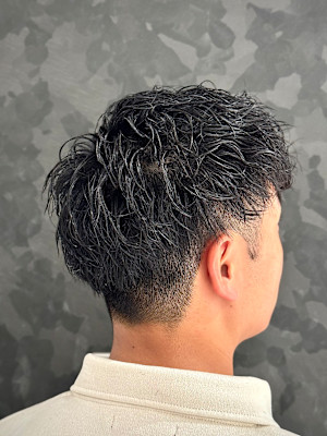 スパイラルパーマ マッシュ