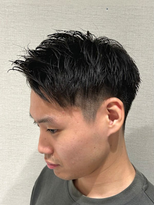 ツーブロックアップバング