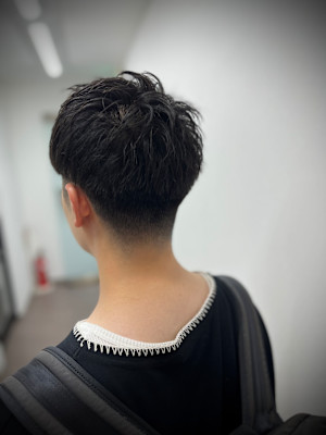 ツーブロックアップバング