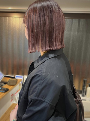 ピンクパープル×ぷつっとボブ