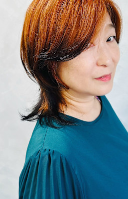 白髪染めなし！おとなの為のオレンジ×ブラックの裾カラーウルフ