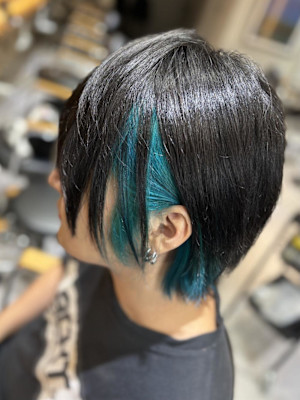 インナーカラーシアン/ブルーカラー