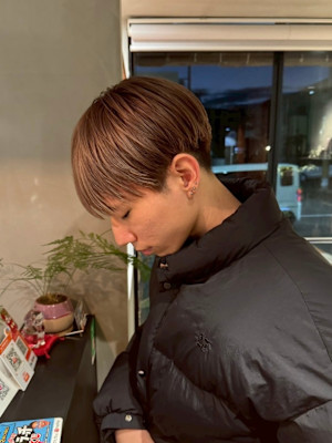 マッシュ/ハイトーンベージュ