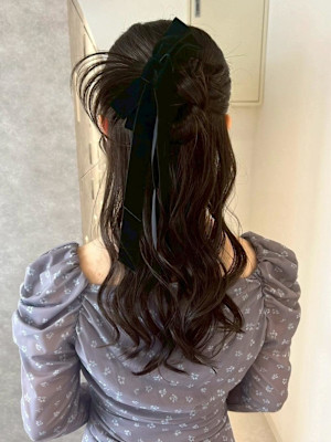 【nanaka】ハーフアップ/カチモリ/ヘアアレンジ