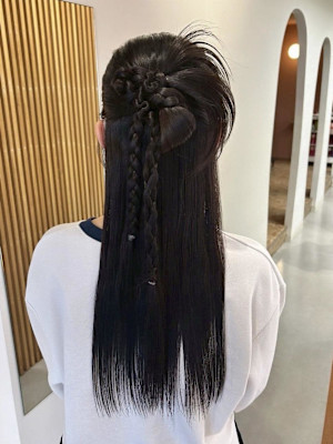 【nanaka】ハーフカチモリ/カチモリ/ハーフアップ