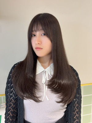 レイヤーカット×酸熱トリートメント/髪質改善トリートメント