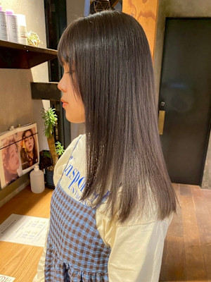 ストレート/ツヤカラー