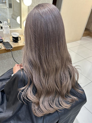 [aina]ダブルカラー/グレージュ/ブリーチ2回