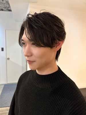 毛流れセンターパート