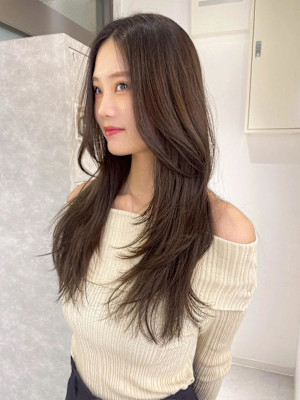 【rizu】赤み無しベージュ/ワンホン/レイヤーカット