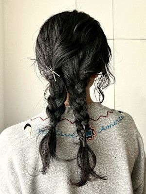 【nanaka】編みおろし/ヘアアレンジ/お呼ばれヘア