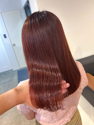 超高濃度水素ケアカラー/髪質改善/チェリーレッド/