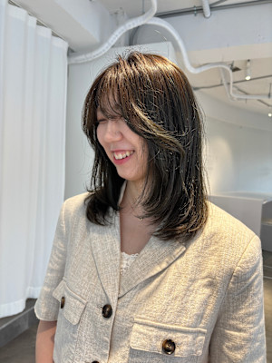 内巻きミディアムレイヤー