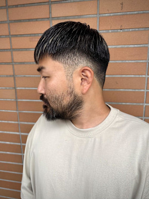 【大村指名】メンズカット刈り上げフェードクロップ