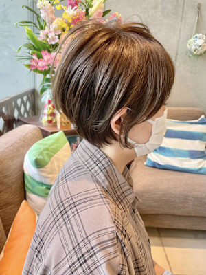 お手入れ楽ちん！丸みショート