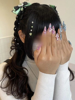 リボン付き！ハーフツイン編みたらし♪_ユウ