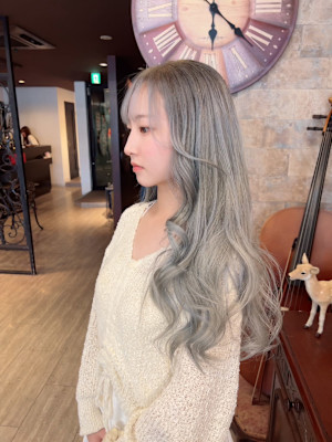 ミントアッシュ×ロングレイヤー