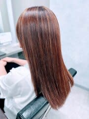 ツヤも入れて白髪ぼかし◎暖色ハイライト