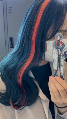 にじさんじ 魁星 ケアブリーチ モスグリーン オレンジ メッ