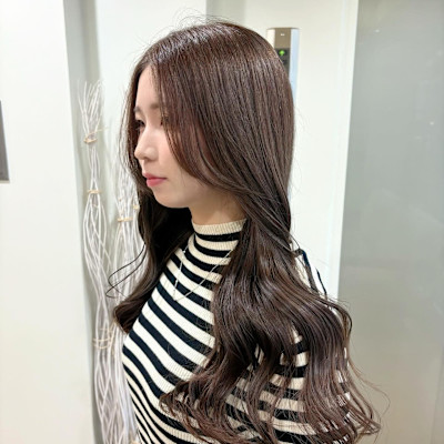 ブリーチなしのグレージュカラー