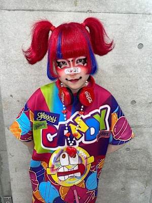 原色レッド/エクステ/デザインカラー