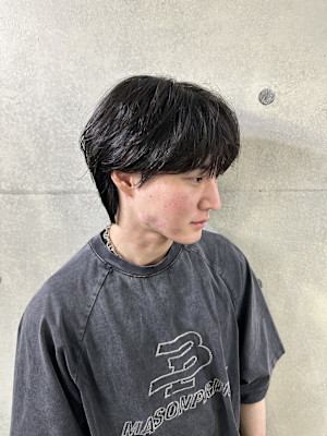 韓国ヘアシースルーマッシュウルフ