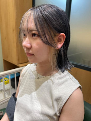 ☆ブルーグレージュインナーカラー☆