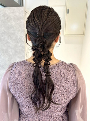 【nanaka】編みおろし/ヘアアレンジ/結婚式アレンジ