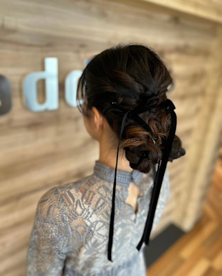 リボンアレンジヘアセット