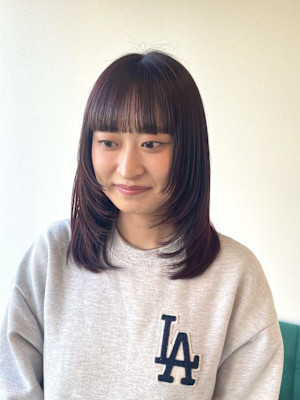 《kitin吉祥寺》ブラウンカラー レイヤーカット