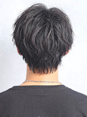 スパイラルパーマ　マッシュ