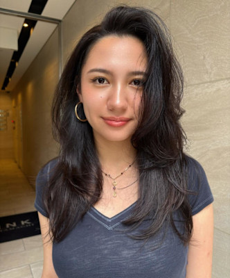 夏のラフさにはこれ！深みブラウン　海外バタフライレイヤー