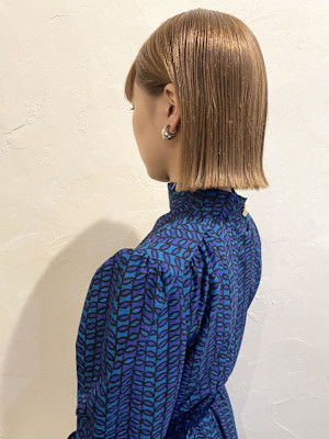 ～ぱっつんボブ×ベージュ～