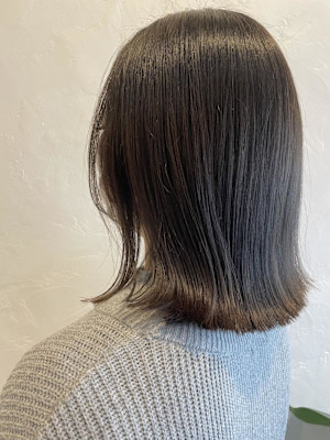 ～ミディアムヘア×マットベージュ～