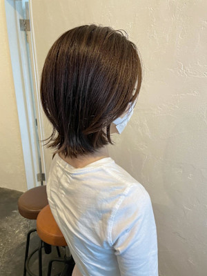 くびれヘア×チョコレートカラー