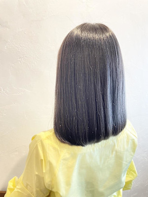 ～グレージュカラー重めスタイル～