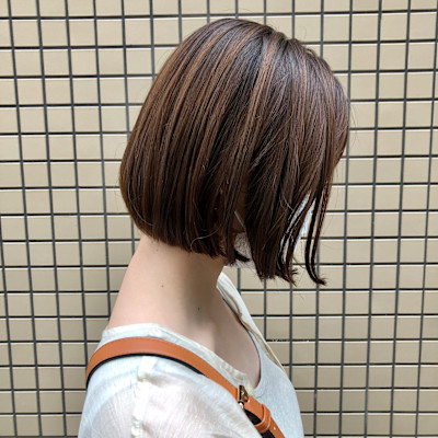 乾かしただけでまとまるミニボブ