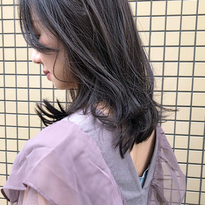 透明感のある地毛カラー