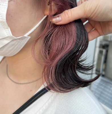 イヤリングカラー×ピンク