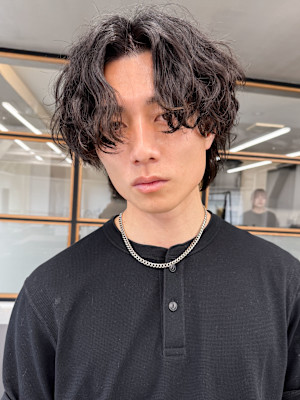 20代30代韓流☆ツイストパーマショートマッシュアッシュブラ